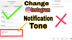Step 2 change system notification sounds How To Change Instagram Custom Notification Tone Youtube