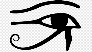 The ancient egyptians used to paint this symbol on the sarcophagi in order to help the dead's souls pass to the afterlife safly. Ancient Egypt Eye Of Horus Wadjet Egyptian Symbol Monochrome Black Png Pngegg