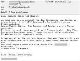 Check spelling or type a new query. E Mail Anfrage Schreiben