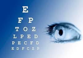 eye vision test stock photo image of letters checkup