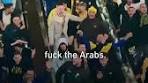 Maccabi Tel Aviv hooligans chant racist, anti-Arabs slogans ... - YouTube