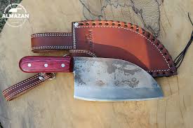 • smoky mountain knife works. Amazon Com Original Almazan Knives Hand Forged Kitchen Chef Knife In High Carbon Steel With Original Leather Sheath Kitchen Dining