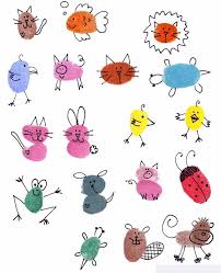 Thumbody Love You Animal Buttons Kids Craft Thumbprint Crafts Art For Kids Kids Art Projects