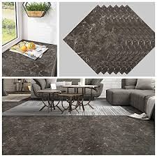 Peel and stick tiles come in a variety of different thicknesses, with some being very thin (like a sticker) and intended to be applied right on top of the existing tile, with others. Buy Chichome Blackish Marble Floor Tile Peel And Stick Bathroom Flooring Tile Vinyl Waterproof Self Adhesive Marble Tiles 11 8 X11 8 Non Slip Durable For Floor Walls Backsplash 6 Pcs Online In Poland B08xmjdhb4