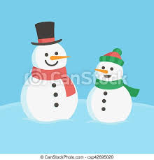 The complete 1982 video with the original introduction narrated by the author raymond briggs, not the animated or david bowie intros for tv broadcast. Two Cartoon Snowmen Snowman Family Illustration Two Cute Cartoon Snowmen Dad And Child Canstock