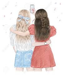 4 special message for a best friend. Best Friends Forever Two Girls Having Fun Making Selfie Hand Royalty Free Cliparts Vectors And Stock Illustration Image 149770513