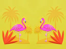 Yellow Flamingo Wallpaper Background Flamingo Wallpaper Paper Artist Flamingo Art