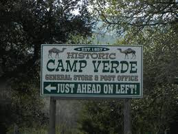 Tx Sign To Camp Verde General Store Post Office Camp Verde Camping Camping Checklist