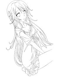 Anime outline drawing at getdrawings | free download. Anime Outline
