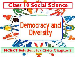 Ncert Solutions For Class 10 Civics Democratic Politics Chapter 3 Democracy And Diversity Pdf