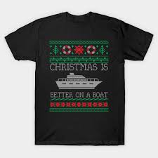 boating christmas is better on pontoon boat ugly christmas sweater