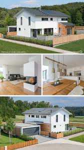 Einfamilienhaus Neubau Modern Mit Garage Satteldach Bauen Haus Design Ideen Landhaus Innen Aussen Einfamilienhaus Haus Grundriss Haus Design