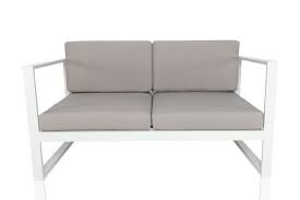 Santino Modern Outdoor 2 Seater Sofa Modern Outdoor Seating 2 Seater Sofa White Sofas
