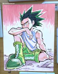 Upload stories, poems, character descriptions & more. Here S My Drawing Of Gon Sitting Album On Imgur