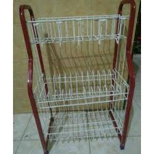 Dengan ukuran 43 x 27 x 64cm, barang yang satu ini memiliki bentuk yang meninggi karena memiliki tiga susun rak. Rak Piring Susun 3 Biru Merah Shopee Indonesia