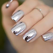 29+ trendy nails acrylic coffin pink nailart. Coolnail Shiny Punk Style Metallic Light Purple False Fake Nails Metal Plating Acrylic Short Reflective Mirror Press On Nail Art Tips Buy Online In Bahrain At Bahrain Desertcart Com Productid 72040058
