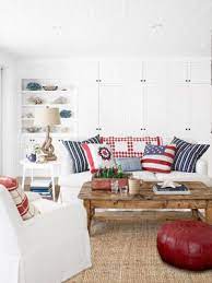 How To Decorate A Room In A Day Living Room Red Patriotic Living Room Red Living