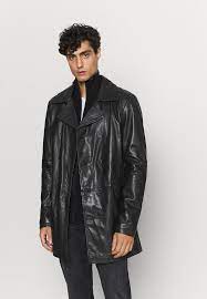 Freaky Nation Jesper Leather Jacket Black Zalando Ie Leather Jacket Black Leather Jeans Men Leather Jacket