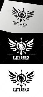 Battle royale gaming logo maker of a punk character in the style of pubg. Elite Games Elite Game Logo Design Geometric Logo