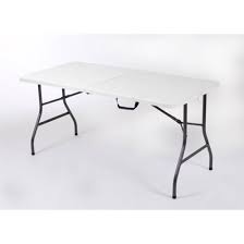 5 White Centerfold Table Multi Use Compact Folding Design Convenient Storing Folding Table Indoor Outdoor Furniture Furniture