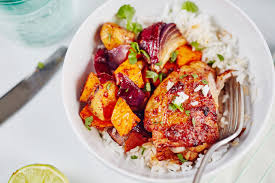 Recipe Sheet Pan Honey Chipotle Chicken And Sweet Potatoes Recipe Honey Chipotle Chicken Honey Chipotle Spicy Recipes