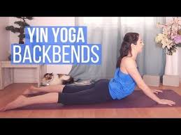 Yin Yoga Backbends With Cleo Yin For Spine Flexibility Open Shoulders 45 Min Yoga With Kassandra Blog Yoga Backbend Yin Yoga Yin Yoga Class