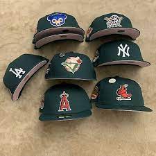 Hat Club Exclusive Green Eggs Ham Pinky Brim Uv New Era 59fifty Fitted Mlb Pin Ebay