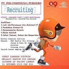 Temukan informasi lowongan kerja terbaru yan. Loker Cilacap Pos Indonesia Persero Membutuhkan Facebook