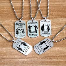 With bill paxton, matthew mcconaughey, powers boothe, matt o'leary. New Dog Tag Halskette Bruderschaft Anhanger Fur Manner Motorrad Armee Brothers Soldat Tough Mann Bff Edelstahl Schmuck Geschenk Pendant Necklaces Aliexpress