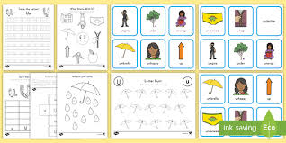 This is an alphabet song for the lowercase letter u. Letter U Worksheet And Activity Pack Alphabet Ela
