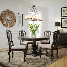 If you want an ageless aesthetic, consider a wood dining table in a black finish. Ty128 Round Oval 5 Piece Set Kitchen Tables And More Columbus Ohio