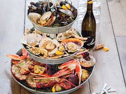 Grilled Seafood Tower Shellfish Recipes Grilled Scallops Seafood Tower