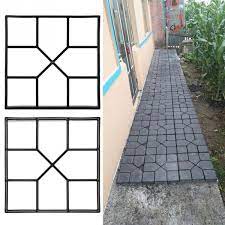 Paving Pavement Concrete Mould Stepping Stone Mold Garden Lawn Path Paver Walk Geek Stepping Stone Molds Concrete Stepping Stones Garden Paving