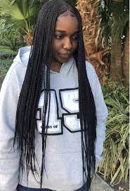 Middle Part Braids Black Girl Braids Hair Styles Braided Hairstyles