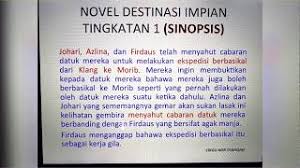 Tawanan komander caucasus bab 1 & 2. Novel Destinasi Impian Sinopsis Youtube