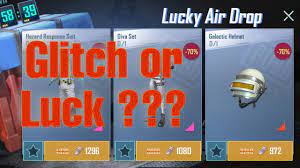 Glitch Or Luck Mythic Item In Lucky Air Drop Pubg Mobile Youtube