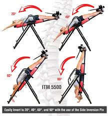 Health Gear Itm5500 Advanced Technology Inversion Table With Vibro Massage And Heat Heavy Duty Up To 300 Lbs In 2020 Inversion Table Inversions Advanced Technology