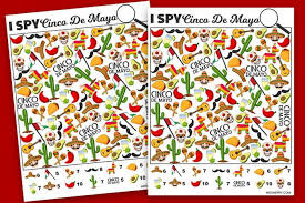 Some cities have parades and cultural performances. I Spy Cinco De Mayo Free Printable Mrs Merry