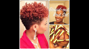 Gone are the days where black women feel that it's necessary to straighten their hair with chemicals or a pressing comb just to deal with it. Braid Out Rod Set On Short Natural Hair Video Black Hair Information