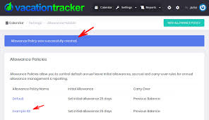 Investment allowances were given in addition to initial and annual allowances. Managing Allowance Policies Vacationtracker Support