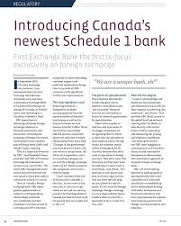Compare our exchange rates with the big five banks and see we offer the best value for money on the market. Exchange Bank Of Canada S Ceo On Being Canada S Foreign Exchange Specialist With Canadian Treasurer Magazine
