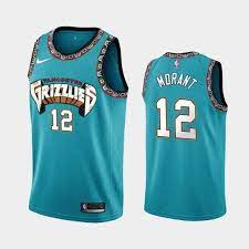 From fashionable flashbacks to throwback trims and a connective court, the memphis grizzlies have unveiled two classic uniforms and an alternate court in. Men S Grizzlies 12 Ja Morant Throwback Jersey Men S Memphis Grizzlies Ja Morant Nike Turquoise Har Memphis Grizzlies Memphis Grizzlies Jersey Grizzlies Jersey