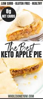 Low Carb Keto Apple Pie Recipe This Keto Apple Pie Recipe Tastes Like The Real Thing With A Keto Dessert Recipes Low Carb Recipes Dessert Apple Pie Recipes