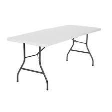 Cosco 6 foot folding table. Cosco 6 Foot Centerfold Folding Table White Walmart Com Walmart Com