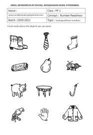 kindergarten work sheets smallwondersplayschool