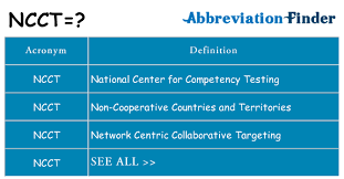 To enroll, please click on the program below that best fits your needs and follow the step by step instructions. What Does Ncct Mean Ncct Definitions Abbreviation Finder