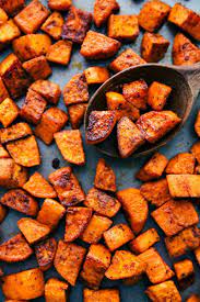 Roasted Sweet Potatoes Chelsea S Messy Apron Sweet Potato Recipes Roasted Cooking Sweet Potatoes Roasted Sweet Potatoes
