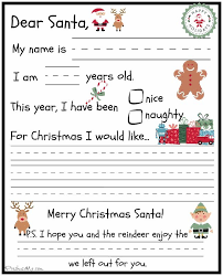 Preschooler Letter To Santa All Ready For Your Child To Fill Out And Mail Happy Holidays Santa Template Christmas School Santa Letter