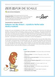 Roboter Bei Der Arbeit Nutzliche Helfer Oder Konkurrenten Unterrichtsmaterial In Den Fachern Informatik Itg Sachunterricht In 2020 Unterrichtsmaterial Sachunterricht Grundschule Grundschule