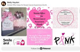 Most people know someone who has been diagnosed with breast cancer. Dental Ideas For Breast Cancer Awareness